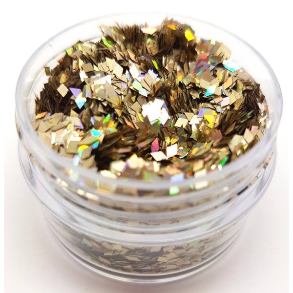 Chunky Glitter Pale Holo Gold Diamonds Chunky Glitter Pale Holo Gold Diamonds (Pale Gold Diamonds)